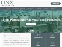 Tablet Screenshot of linxpartners.com